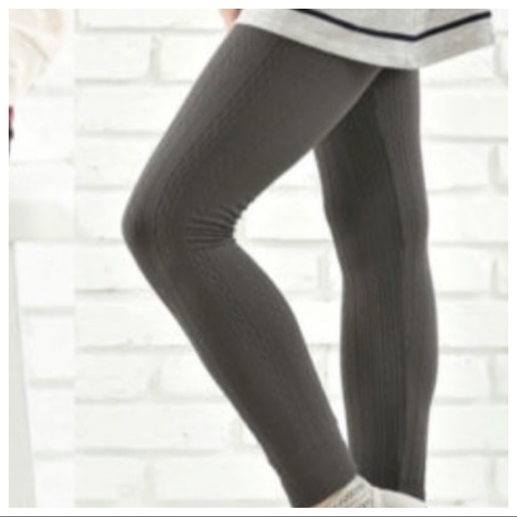 ✨RESTOCK✨Charcoal grey Textured leggings - Picture 3 of 5